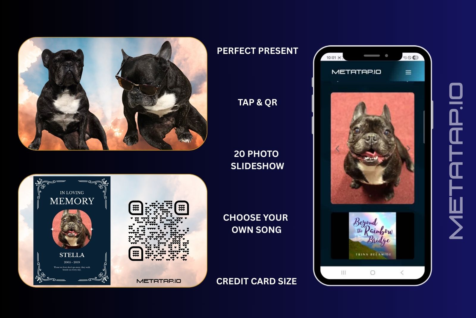 tap wallet pet memorial card
